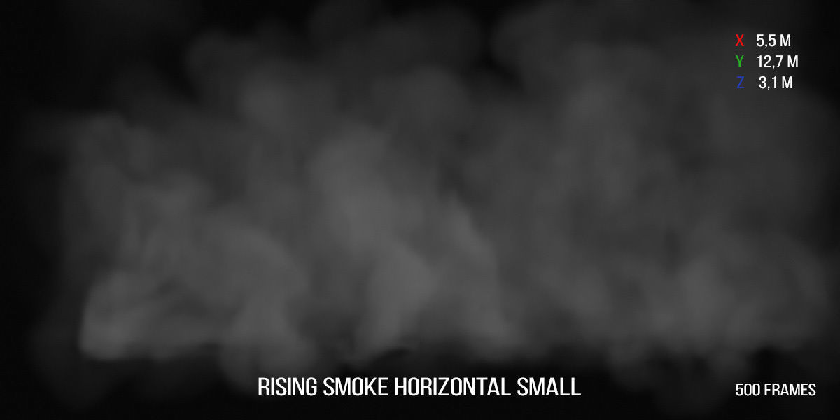 Animated VDB Rising Smoke 3D Model Collection_12