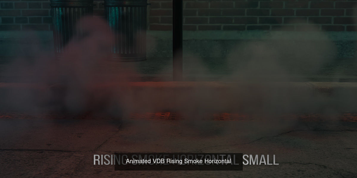 Animated VDB Rising Smoke 3D Model Collection_8