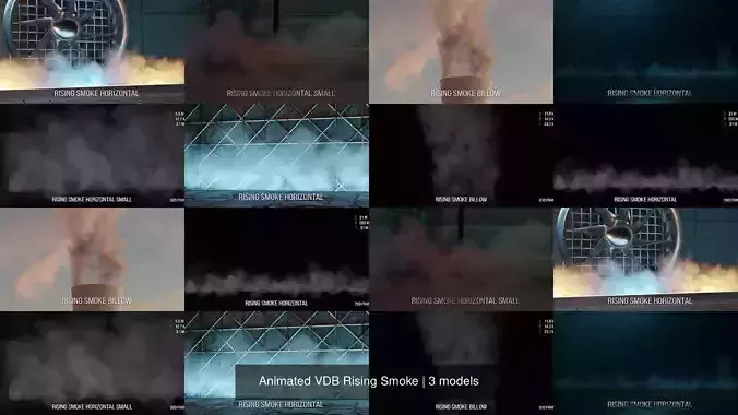 Animated VDB Rising Smoke