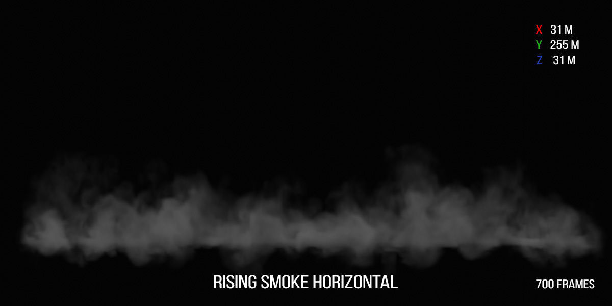 Animated VDB Rising Smoke 3D Model Collection_13