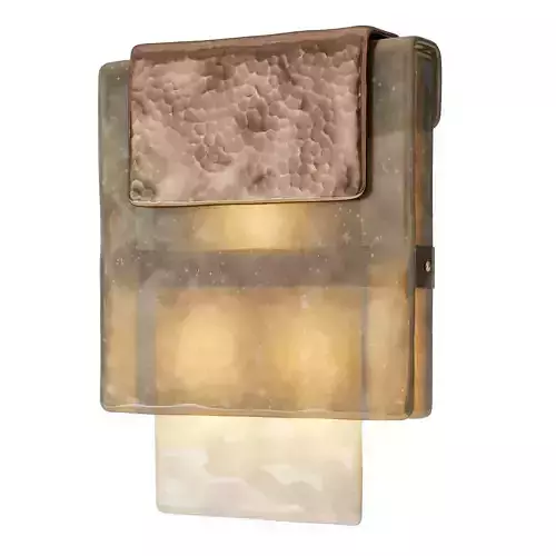 Charles Burnand Hand Silvered Mini Placche Wall Sconce