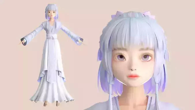 Cartoon Hanfu girl Hanfu chest-length skirt skirt skirt