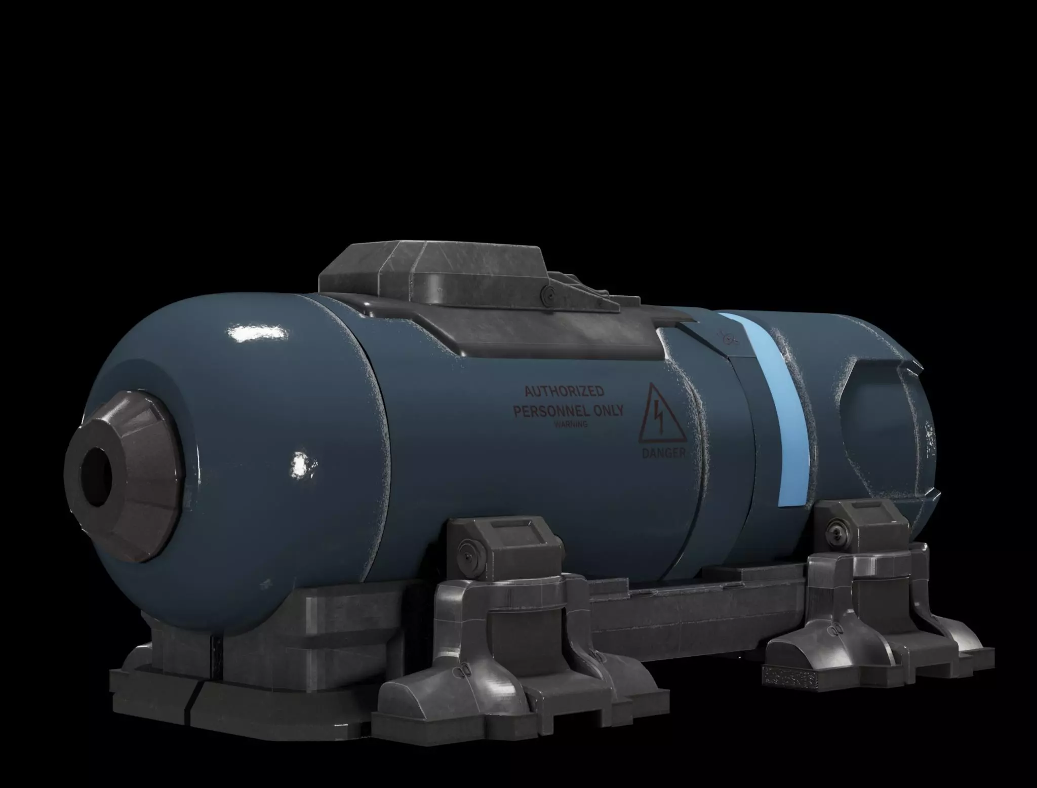 Old Gas Tank Free High-poly 3D model Free 3D model