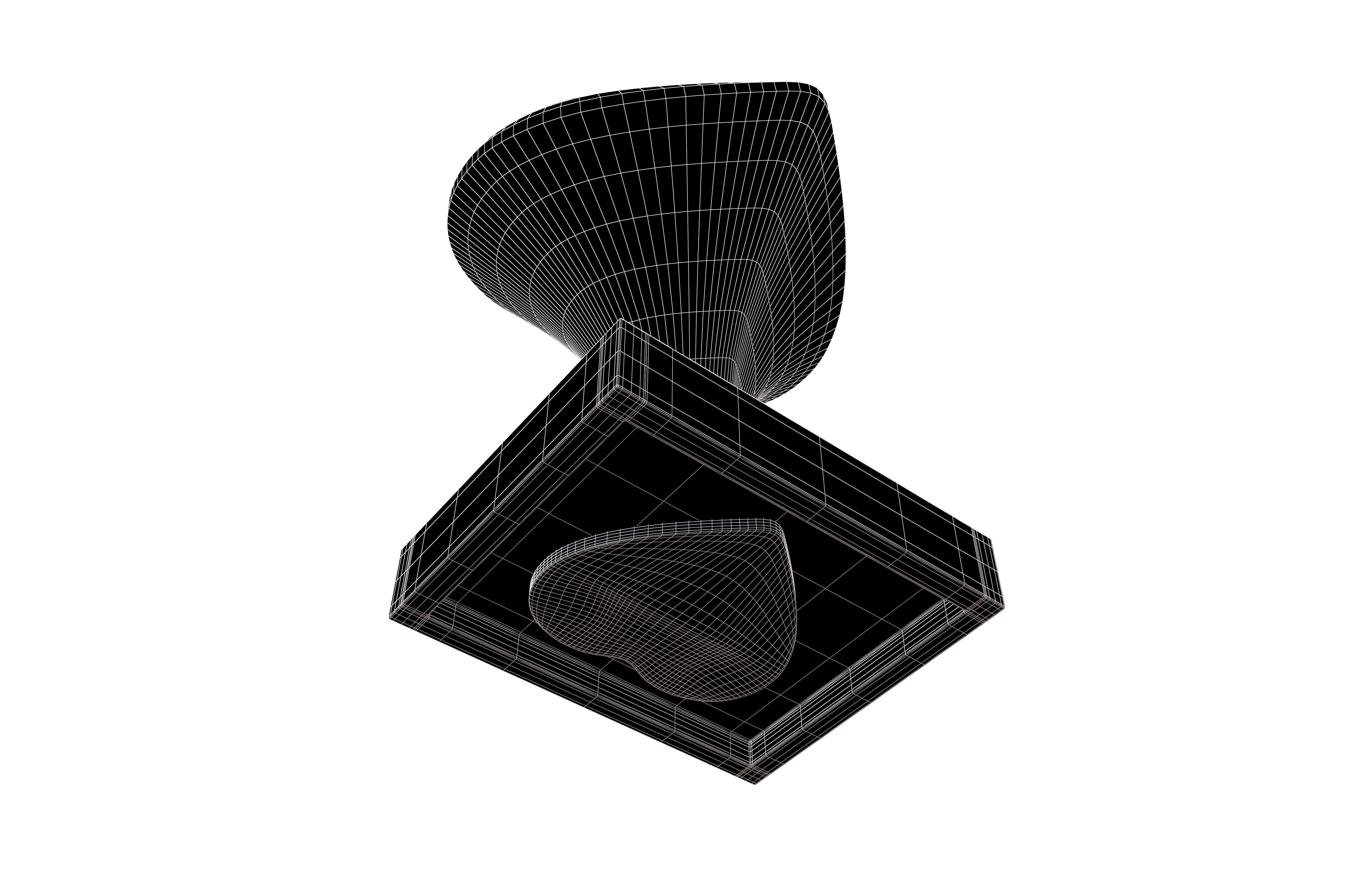 Rubber Heart Stamp v1 003 Low-poly 3D model_6