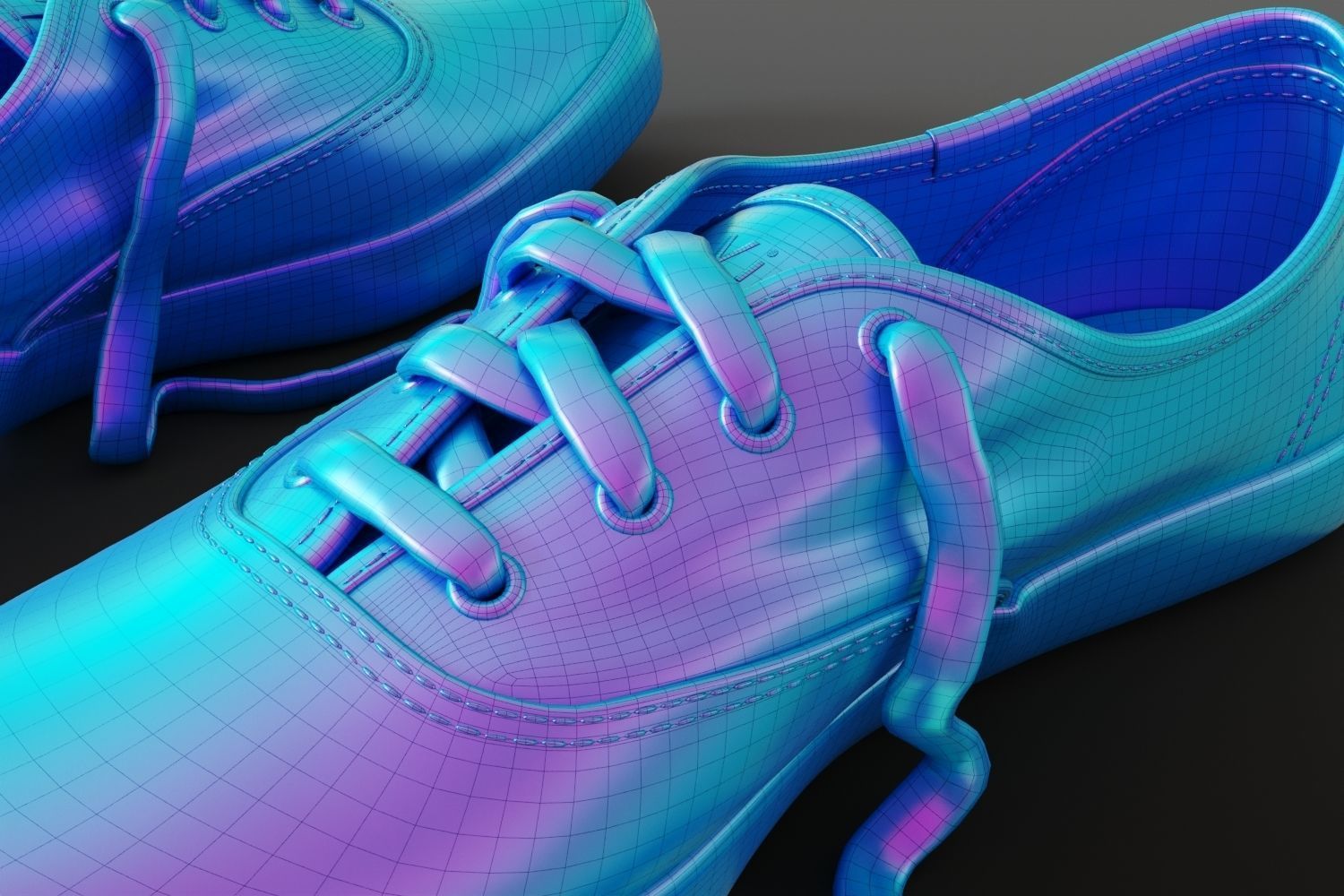 Yellow women sneakers 3D model_13