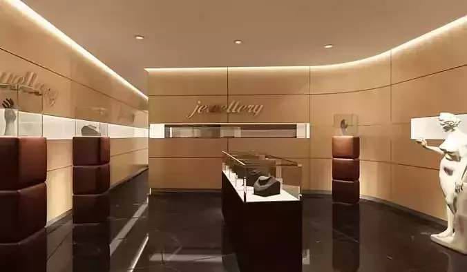 Jewellery Shop Interior 3D model