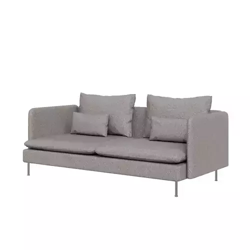 Soderhamn two seater sofa with chrome legs
