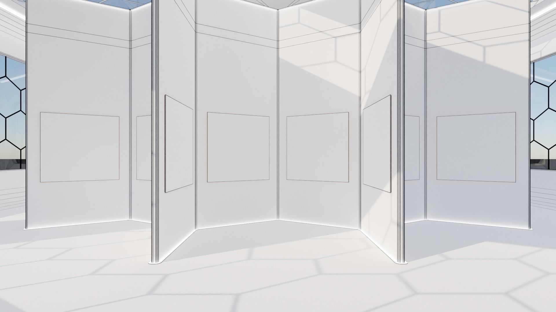 Art Gallery - 01 Low-poly 3D model_3