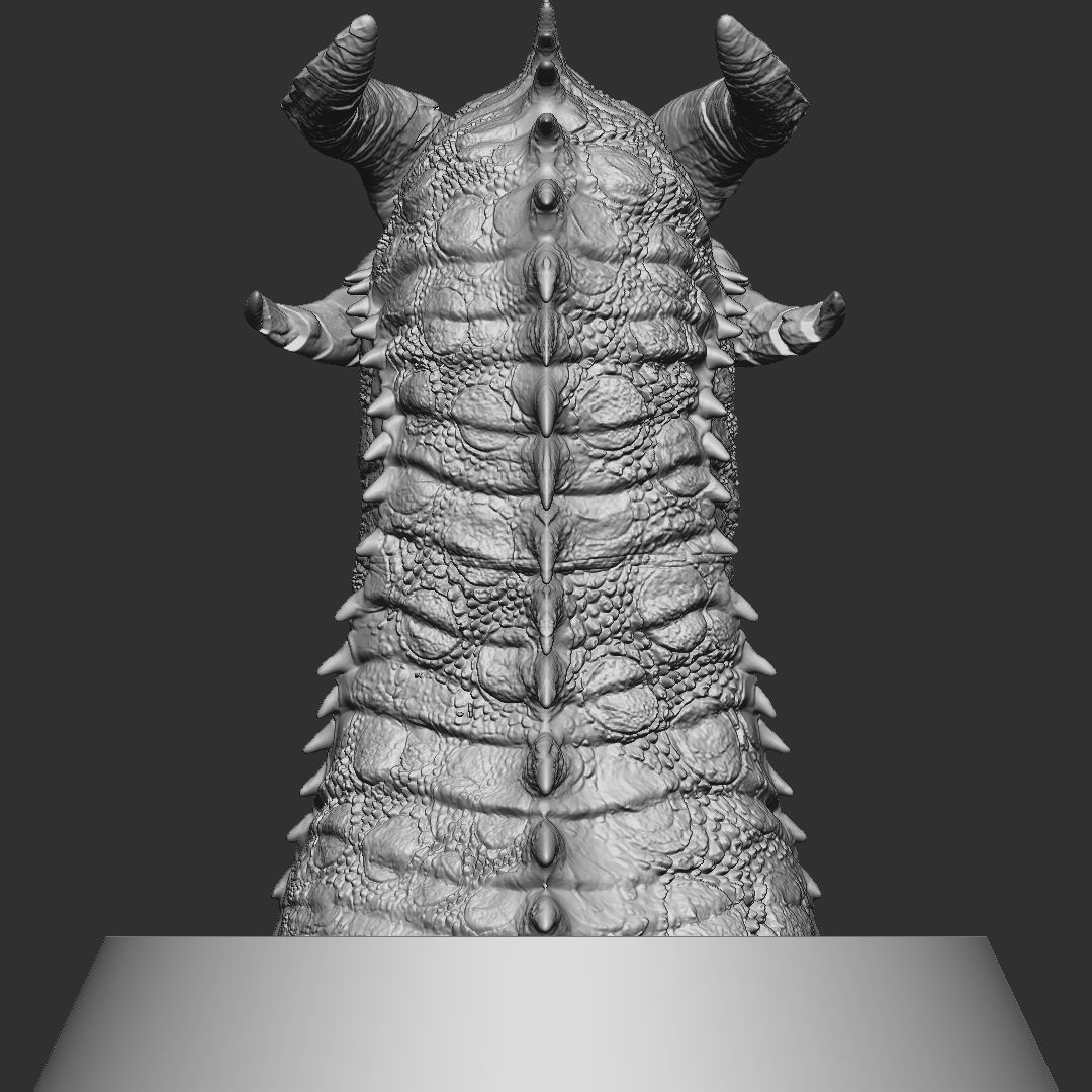 DRAGON BUST 3D print model_5