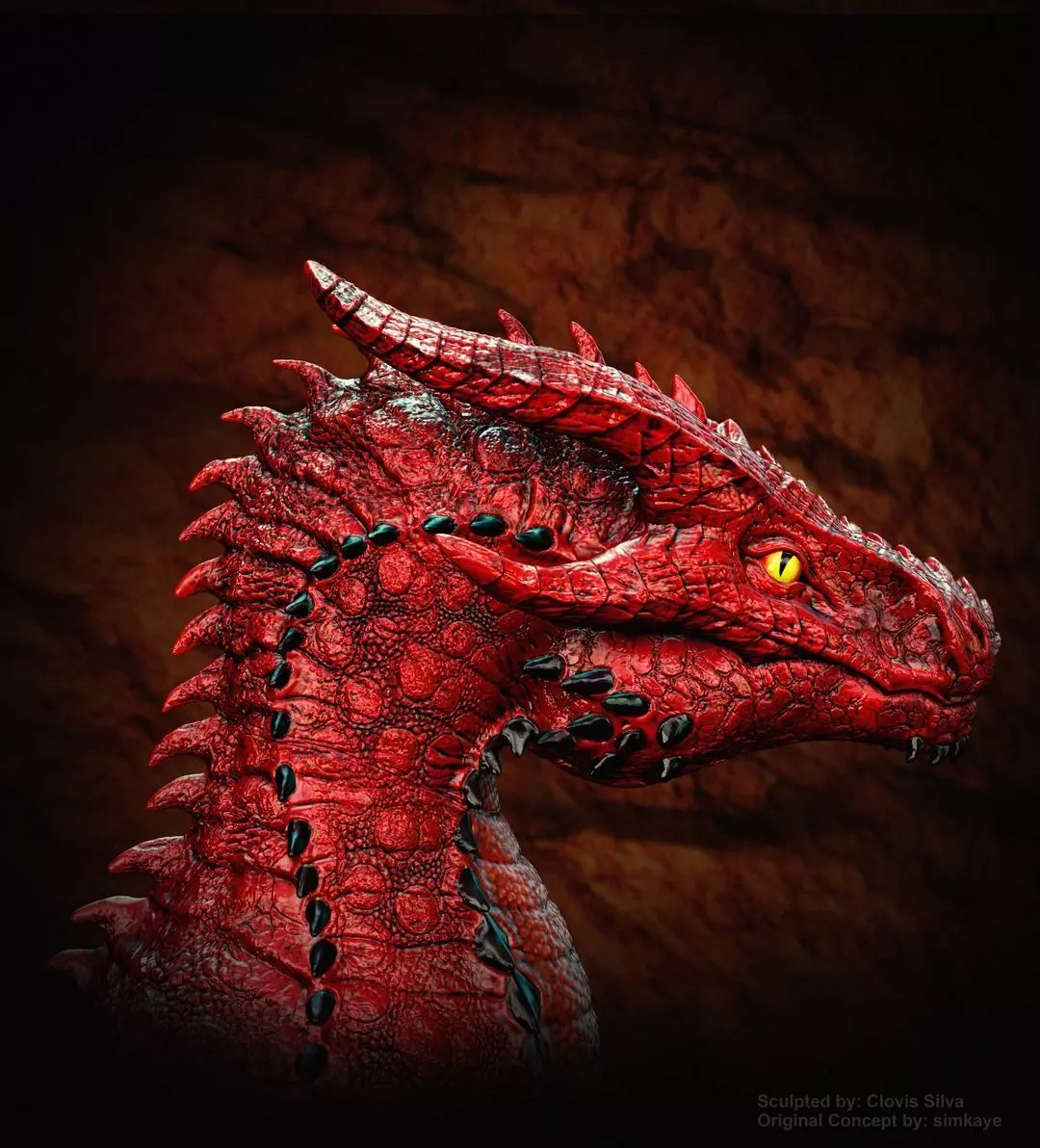 DRAGON BUST 3D print model_0
