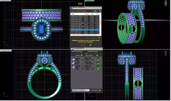 Two luxurious women rings