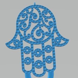 YD269 hamsa bracelet 3D print model_3