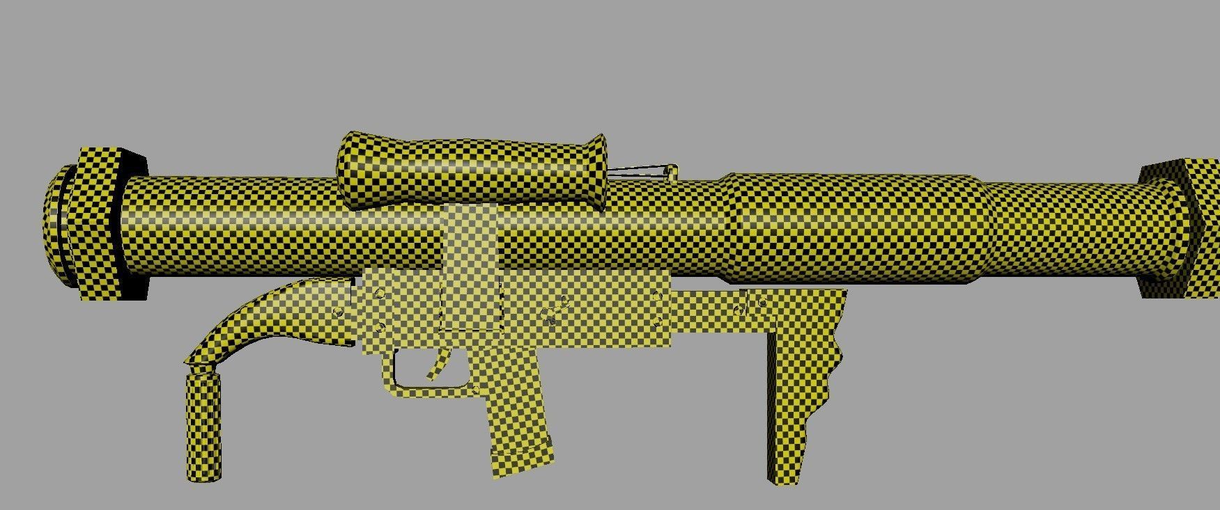 Rocket Launcher Game Ready 4 Low-poly 3D model_8
