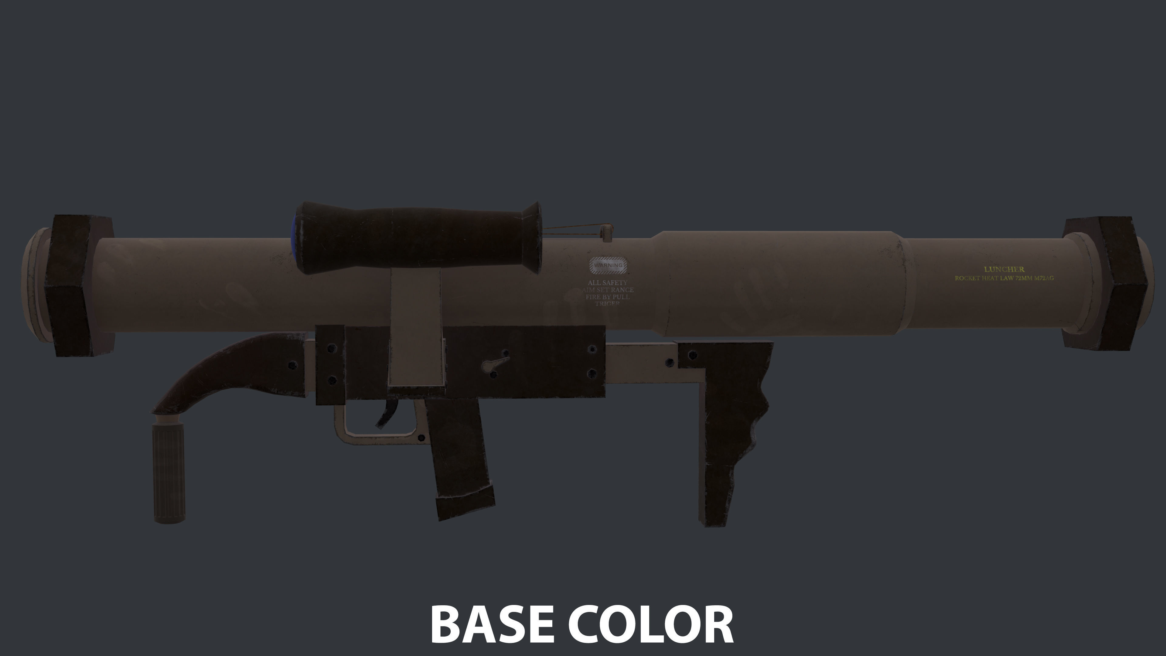 Rocket Launcher Game Ready 4 Low-poly 3D model_12