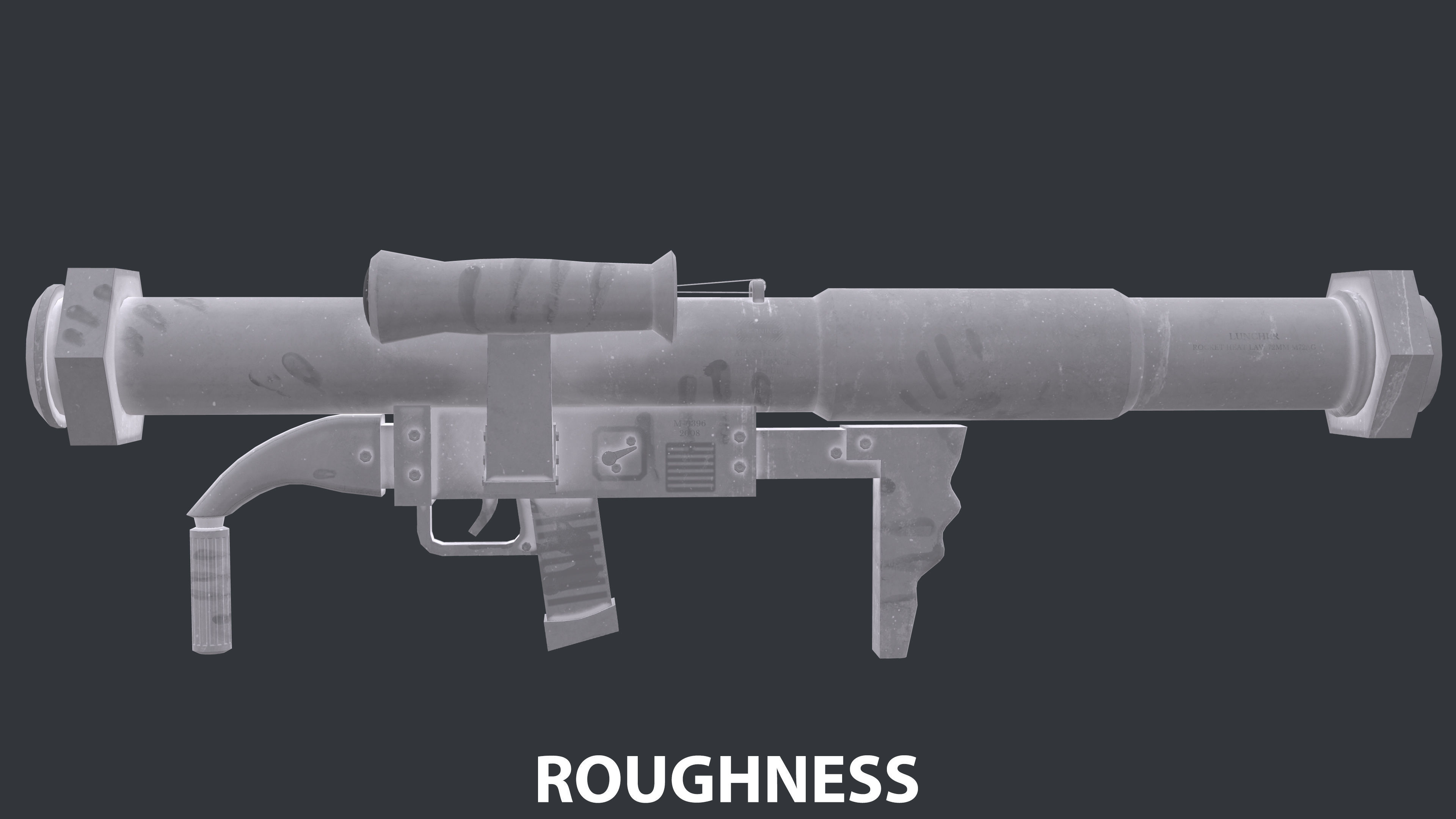 Rocket Launcher Game Ready 4 Low-poly 3D model_10