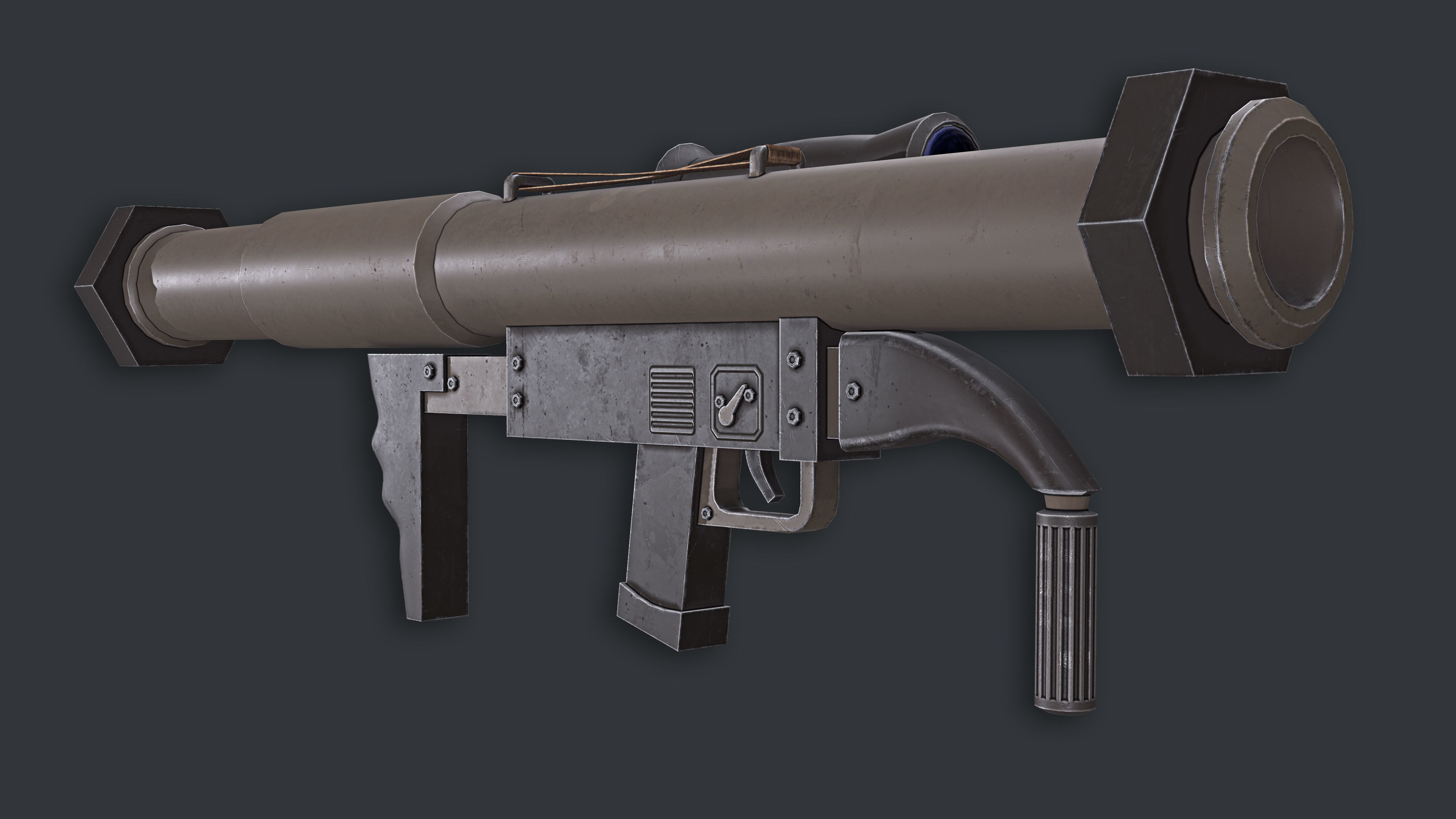 Rocket Launcher Game Ready 4 Low-poly 3D model_4