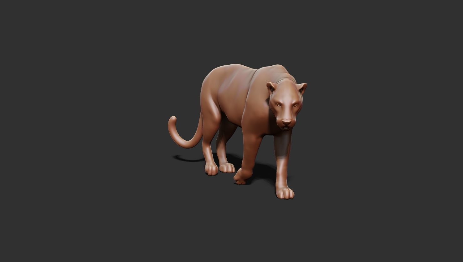 Leopard 3D print model_4