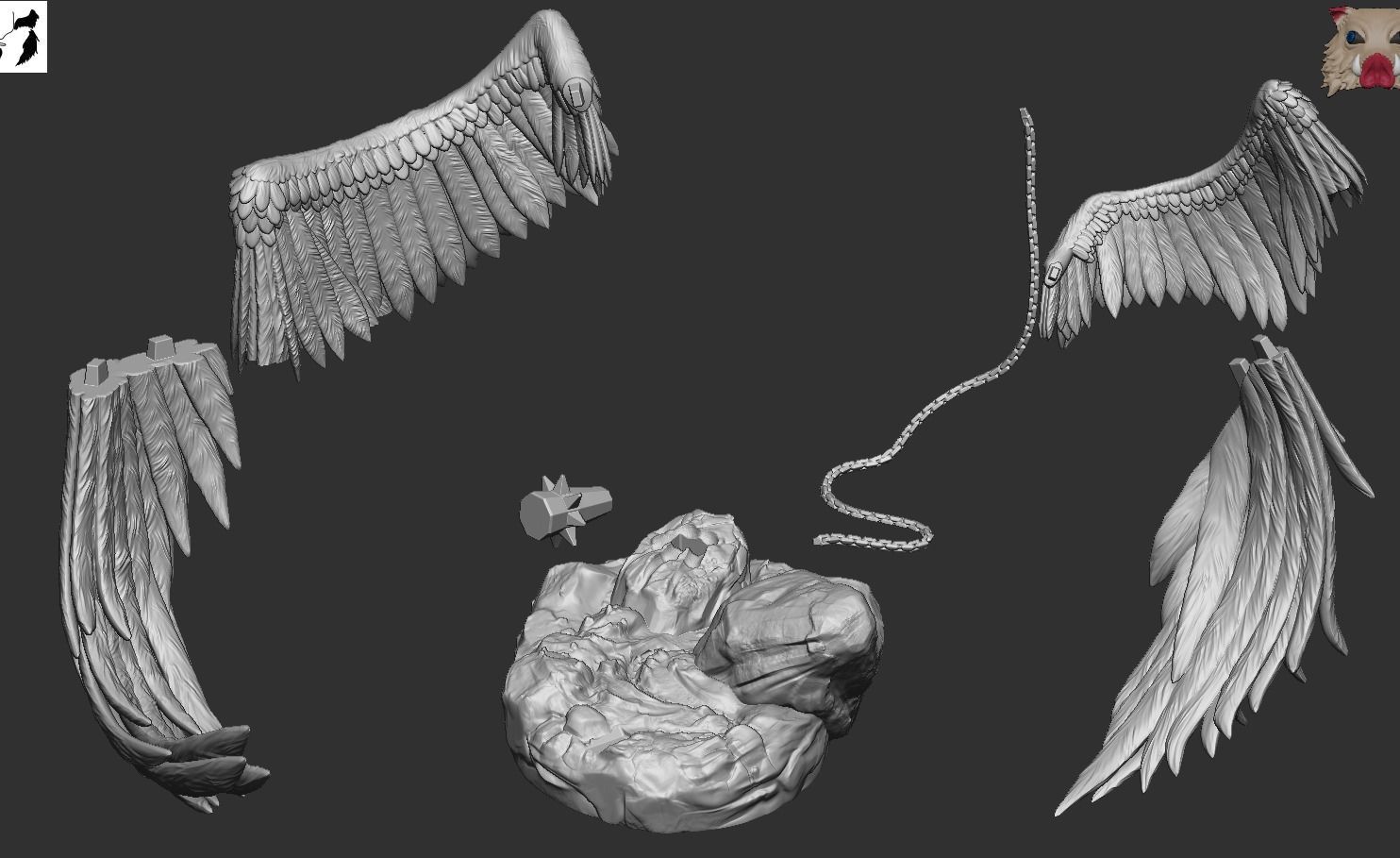 Zariel - DnD 3D print model_8