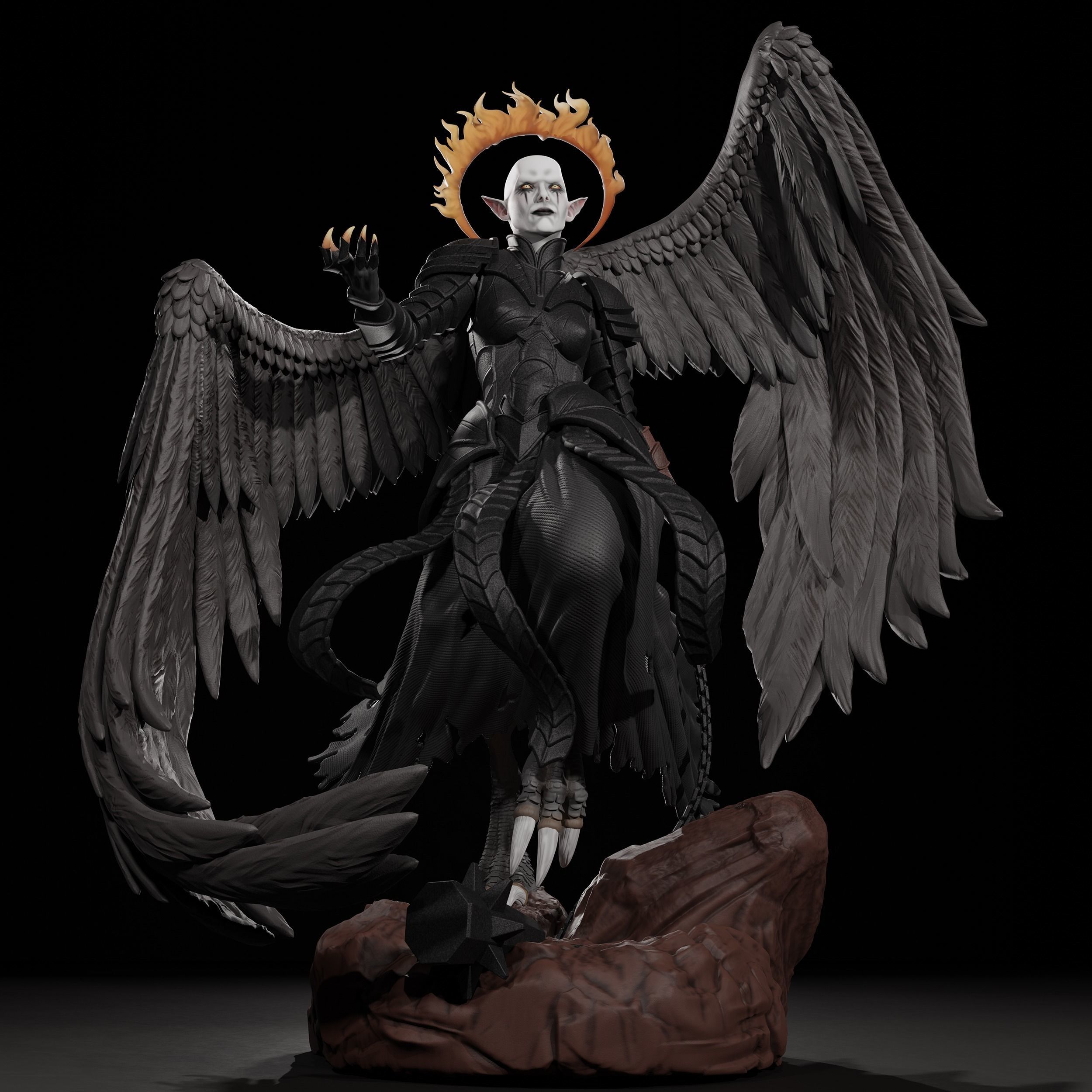 Zariel - DnD 3D print model_2