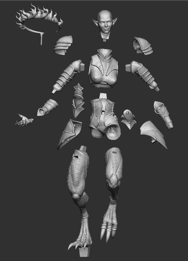 Zariel - DnD 3D print model_6