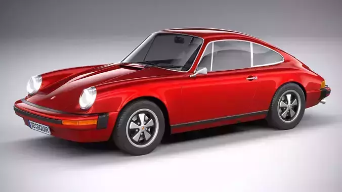 Porsche 911 930 1974 3D model