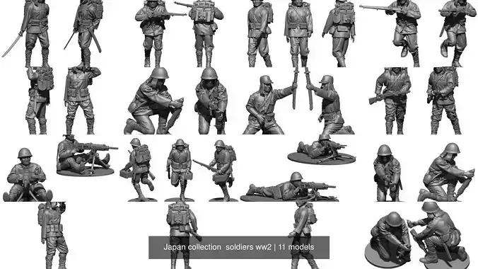 Japan collection  soldiers ww2 