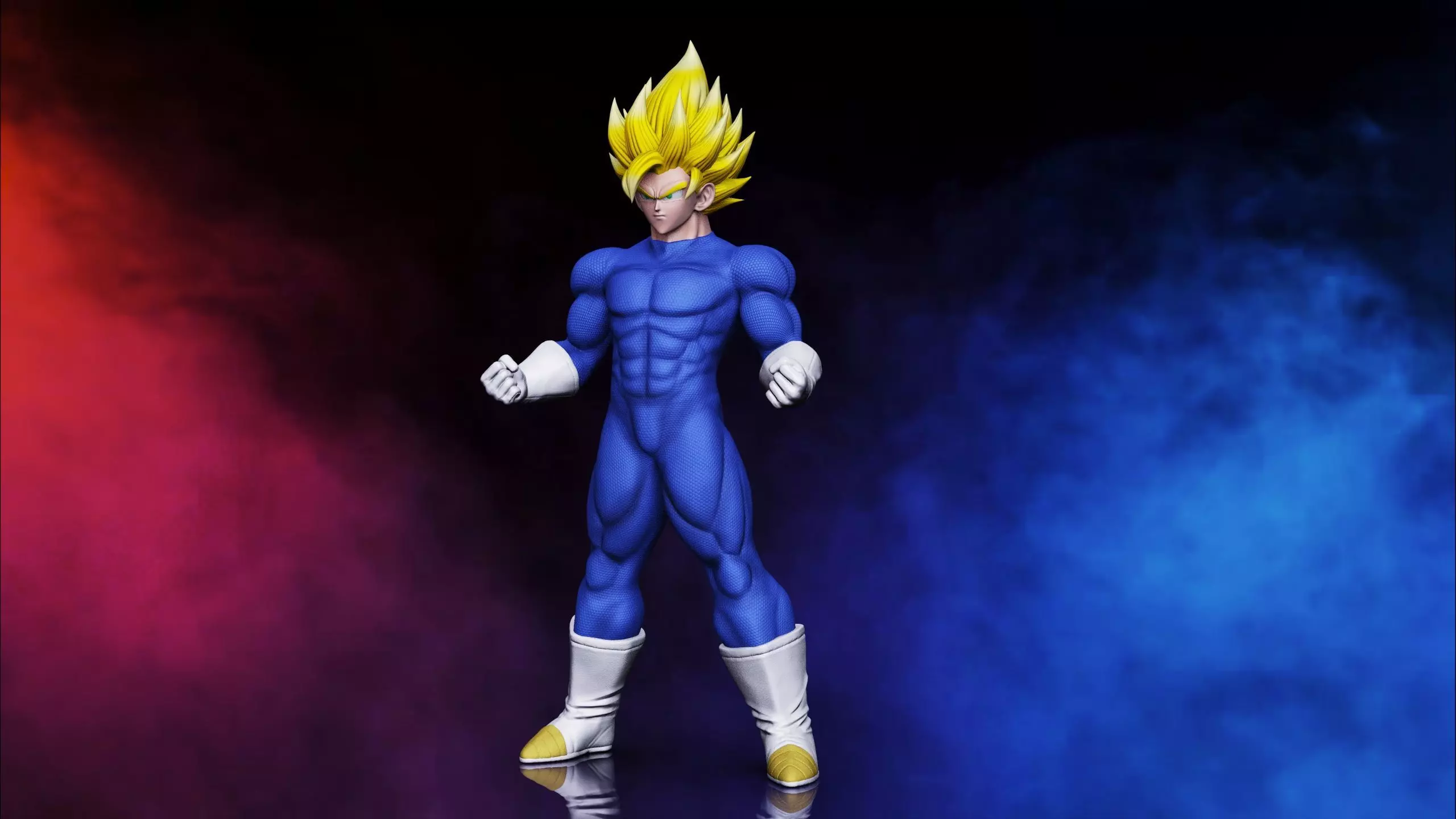 Goku ss2 3D print model_0