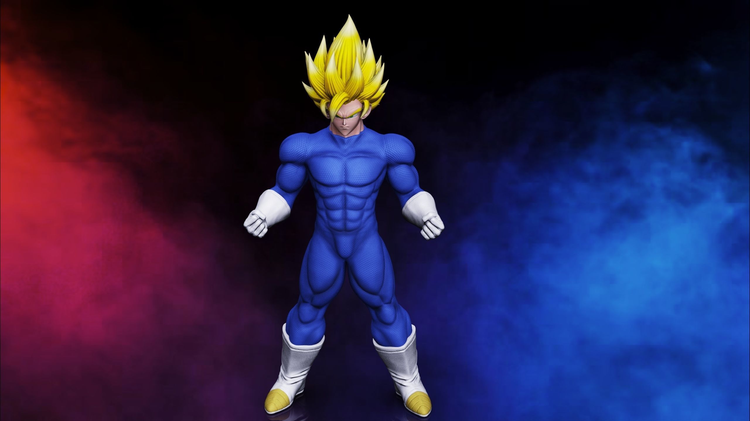 Goku ss2 3D print model_7