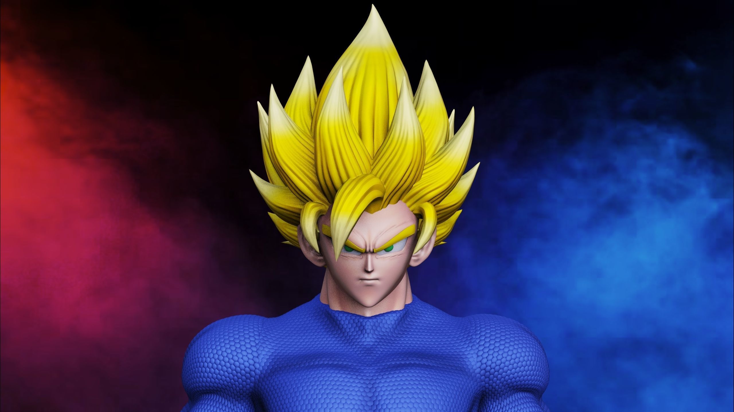 Goku ss2 3D print model_1