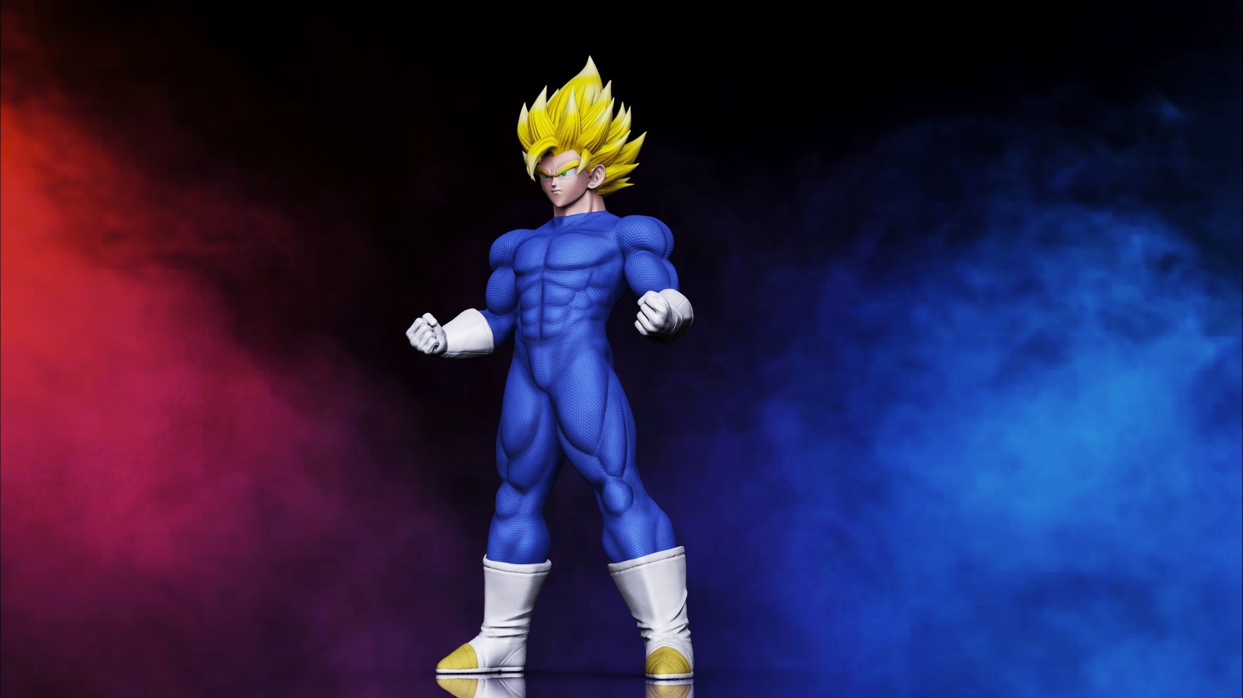 Goku ss2 3D print model_4
