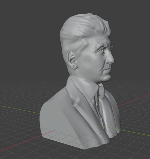 David Lynch 3D print model_4