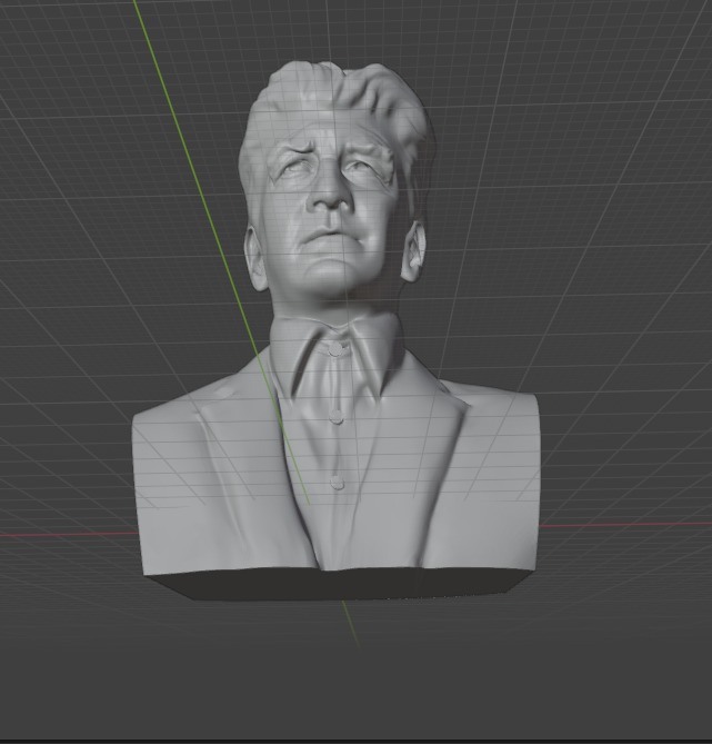 David Lynch 3D print model_3