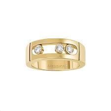 YD270 person diamond band ring gold 3D print model_2