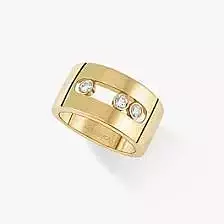 YD270 person diamond band ring gold