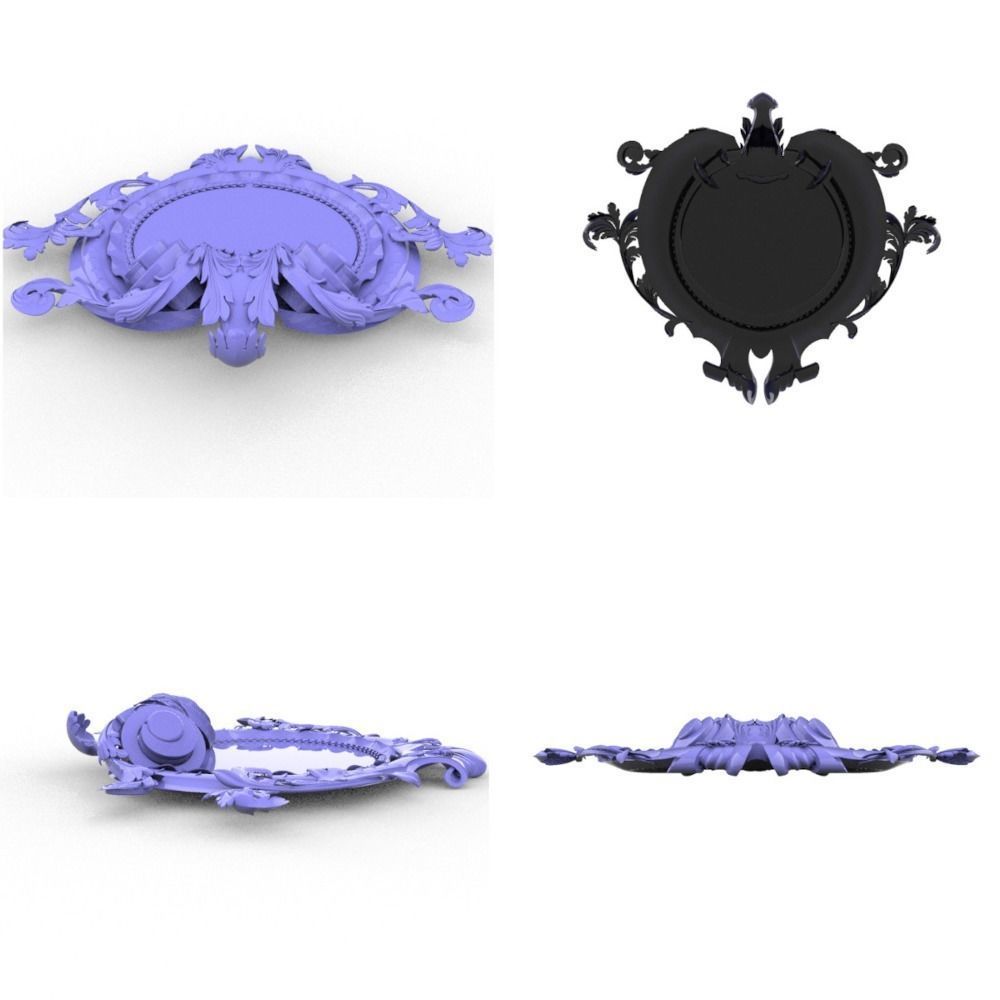 ProArt - Decor frame element 01 3D model_4