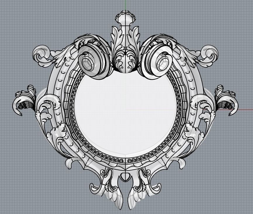 ProArt - Decor frame element 01 3D model_3