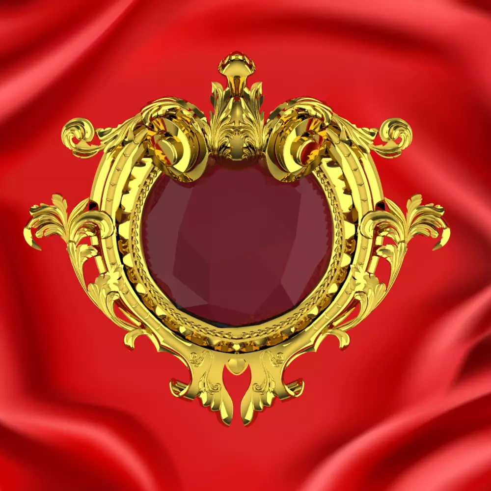 ProArt - Decor frame element 01 3D model_0