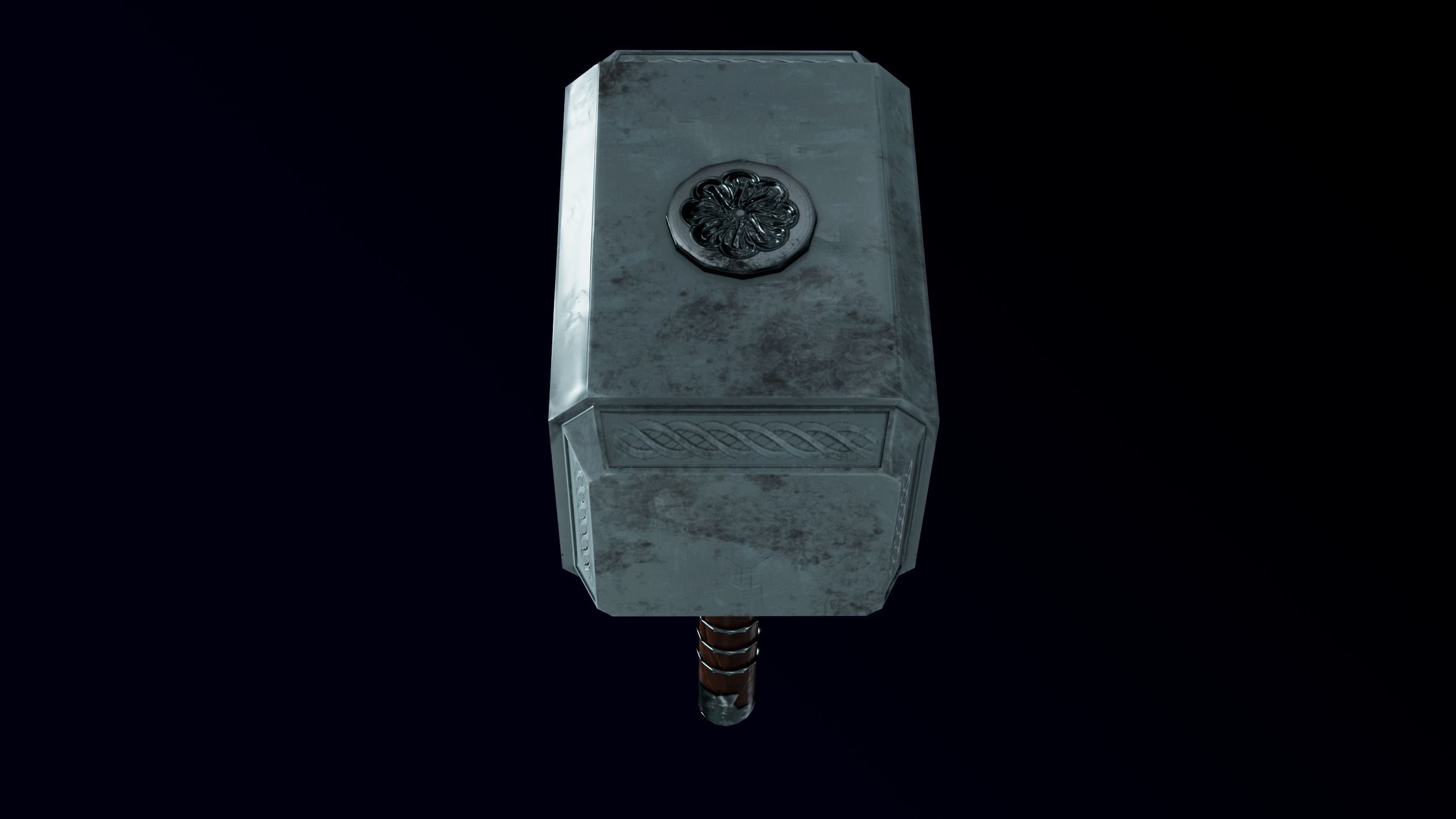 Mjolnir Hammer Free low-poly 3D model_5