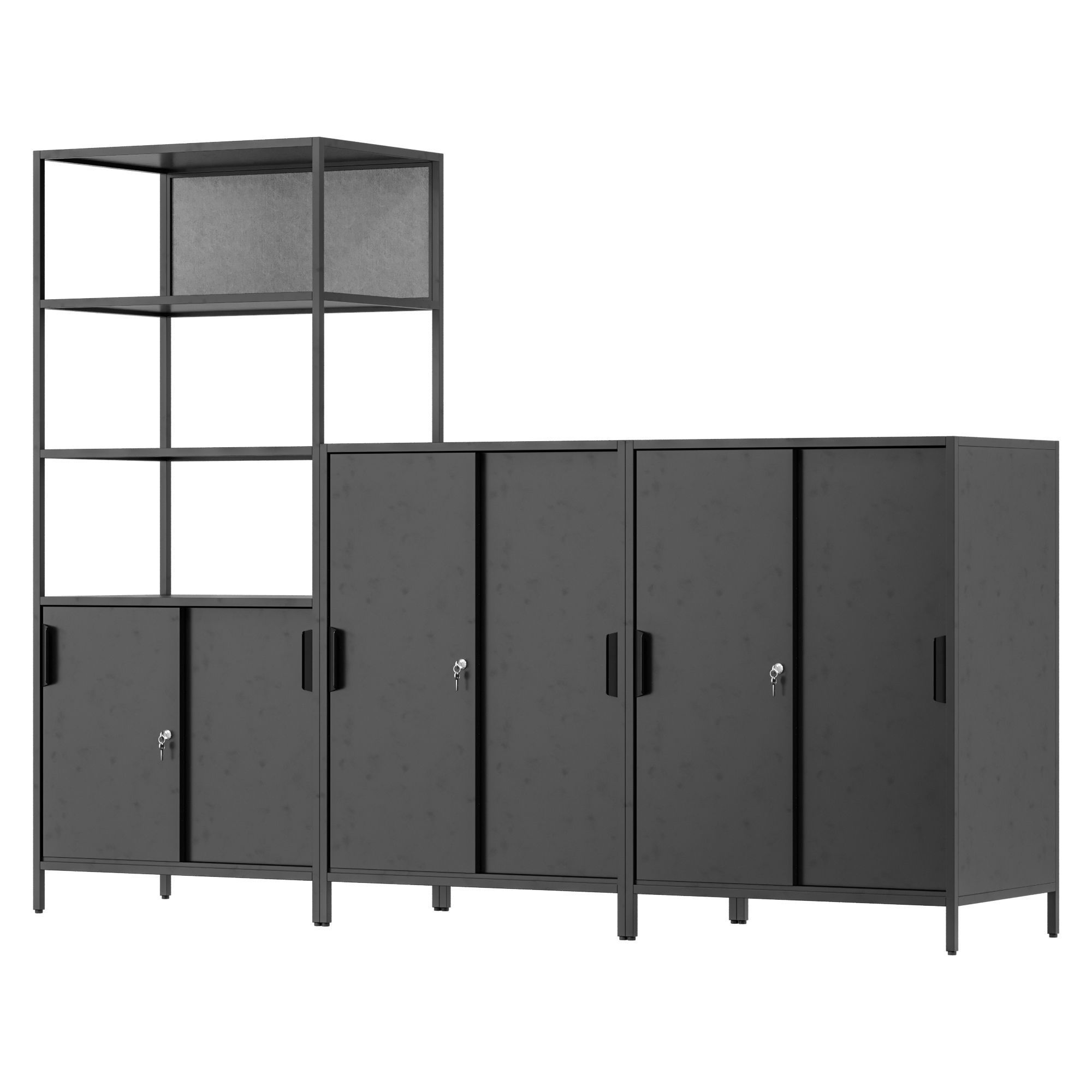 IKEA - TROTTEN Cabinet combination 3D model_1