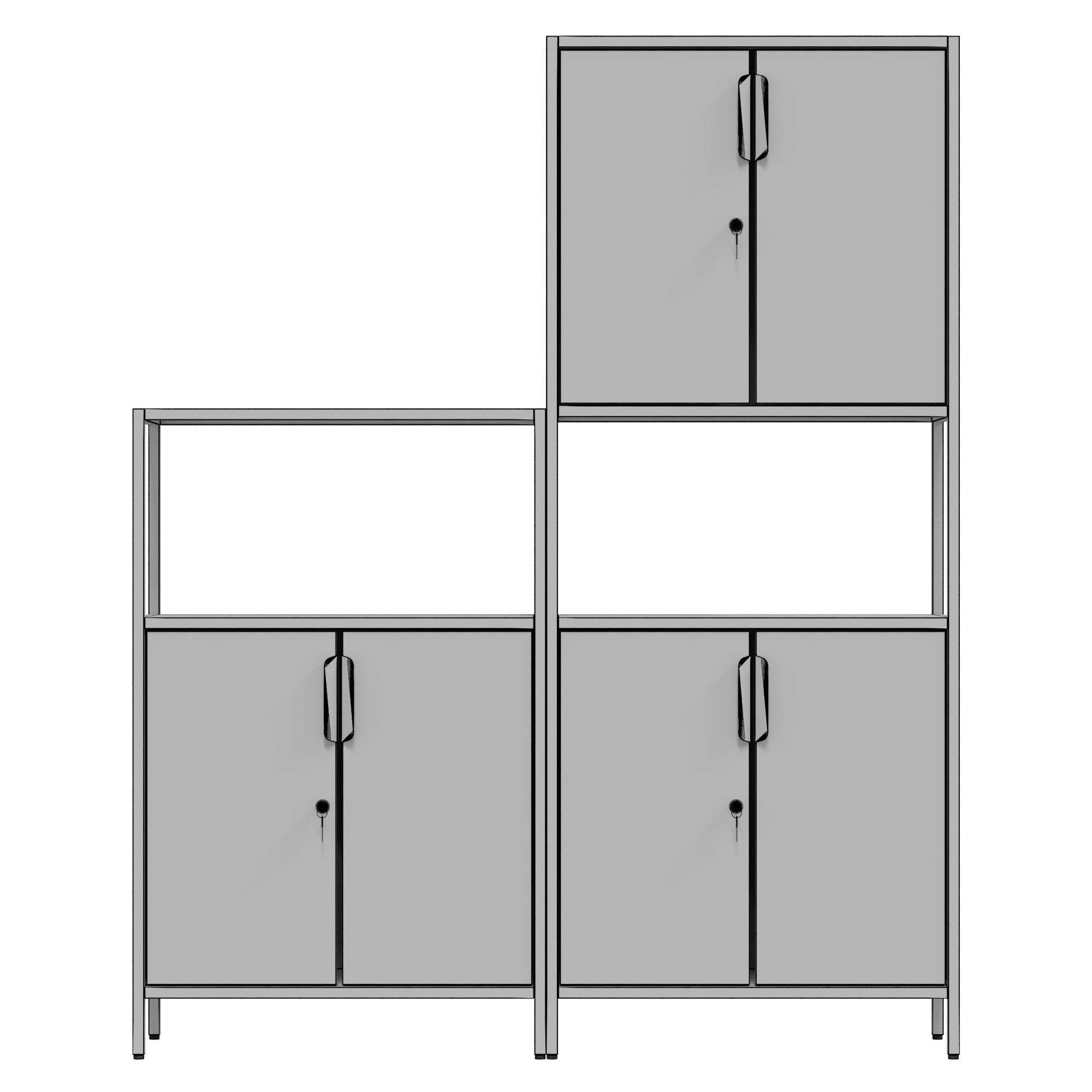 IKEA - TROTTEN Cabinet combination 3D model_7