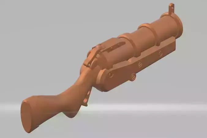 Ogryn grenade launcher 3D print model