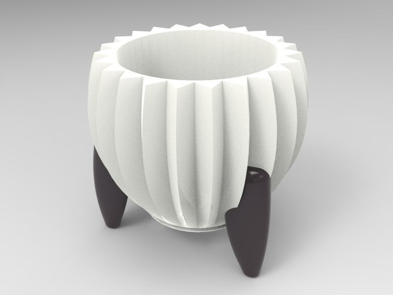 Christmas flower pot vase UPDATE 3D print model_1