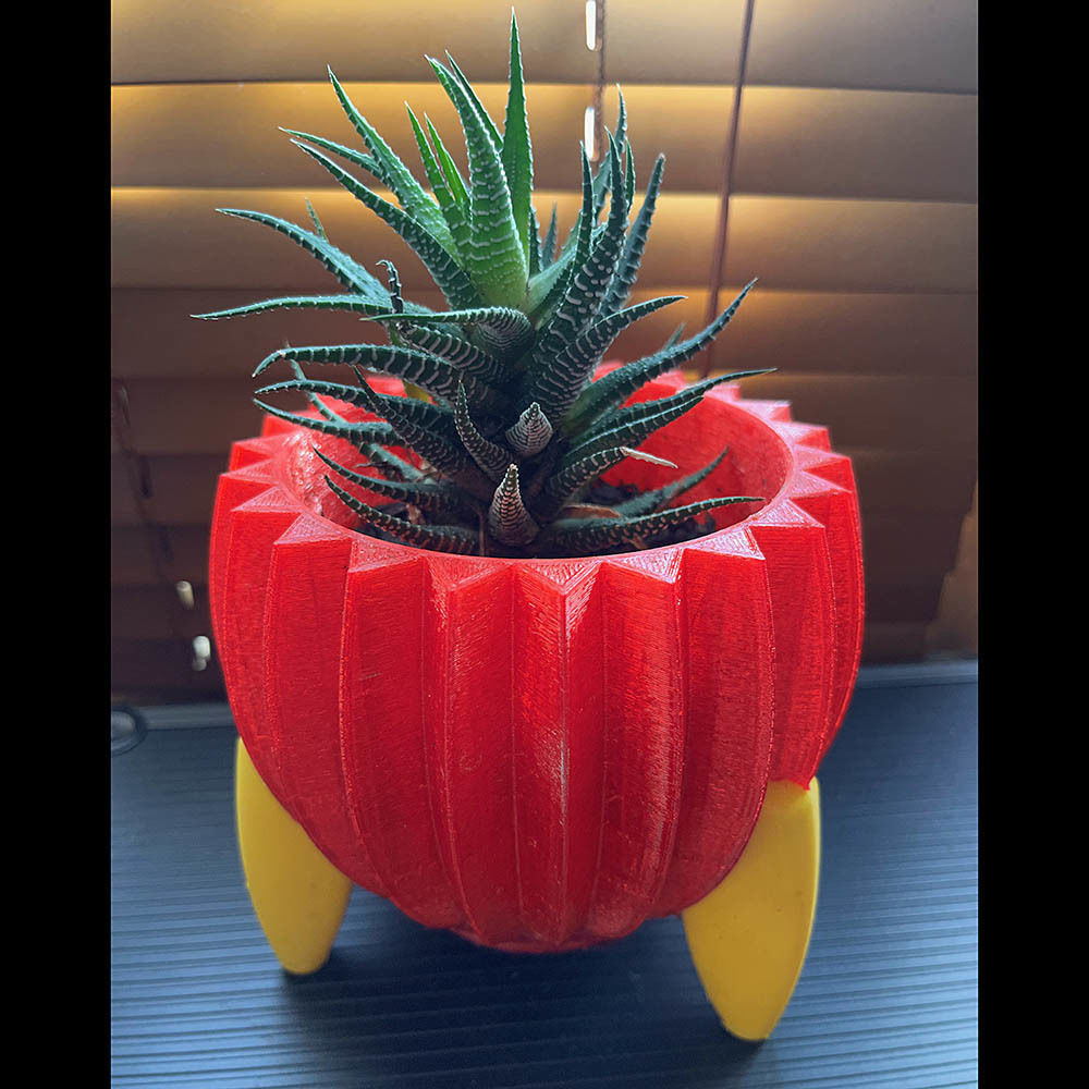 Christmas flower pot vase UPDATE 3D print model_10