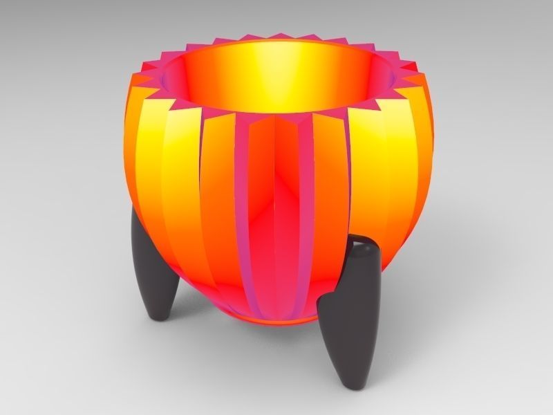 Christmas flower pot vase UPDATE 3D print model_6