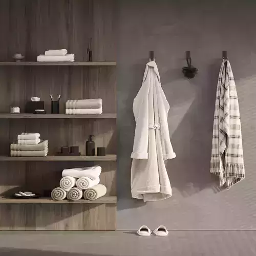 Bathroom Decorative Set 3D model