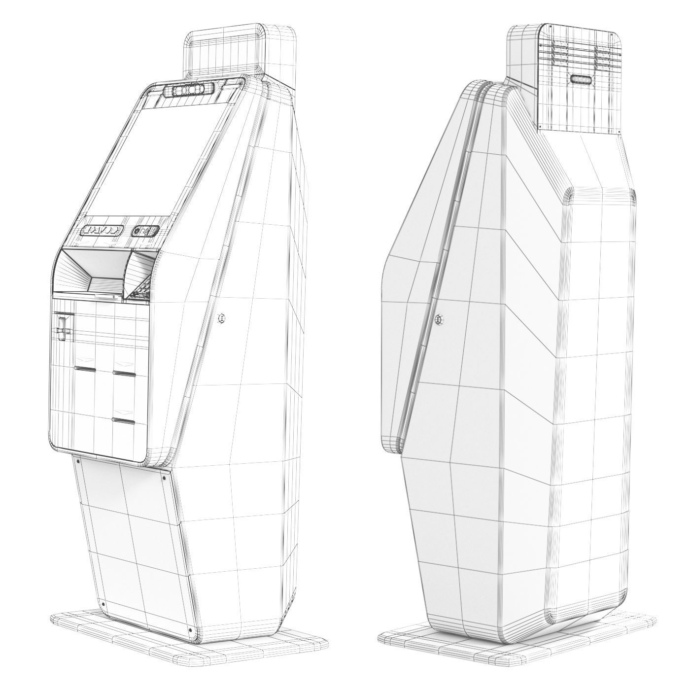 Self-service kiosk Consulta 130 3D model_5
