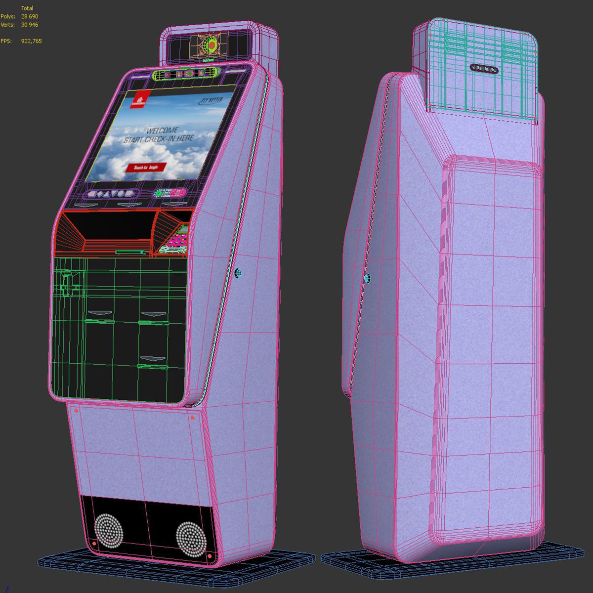 Self-service kiosk Consulta 130 3D model_8