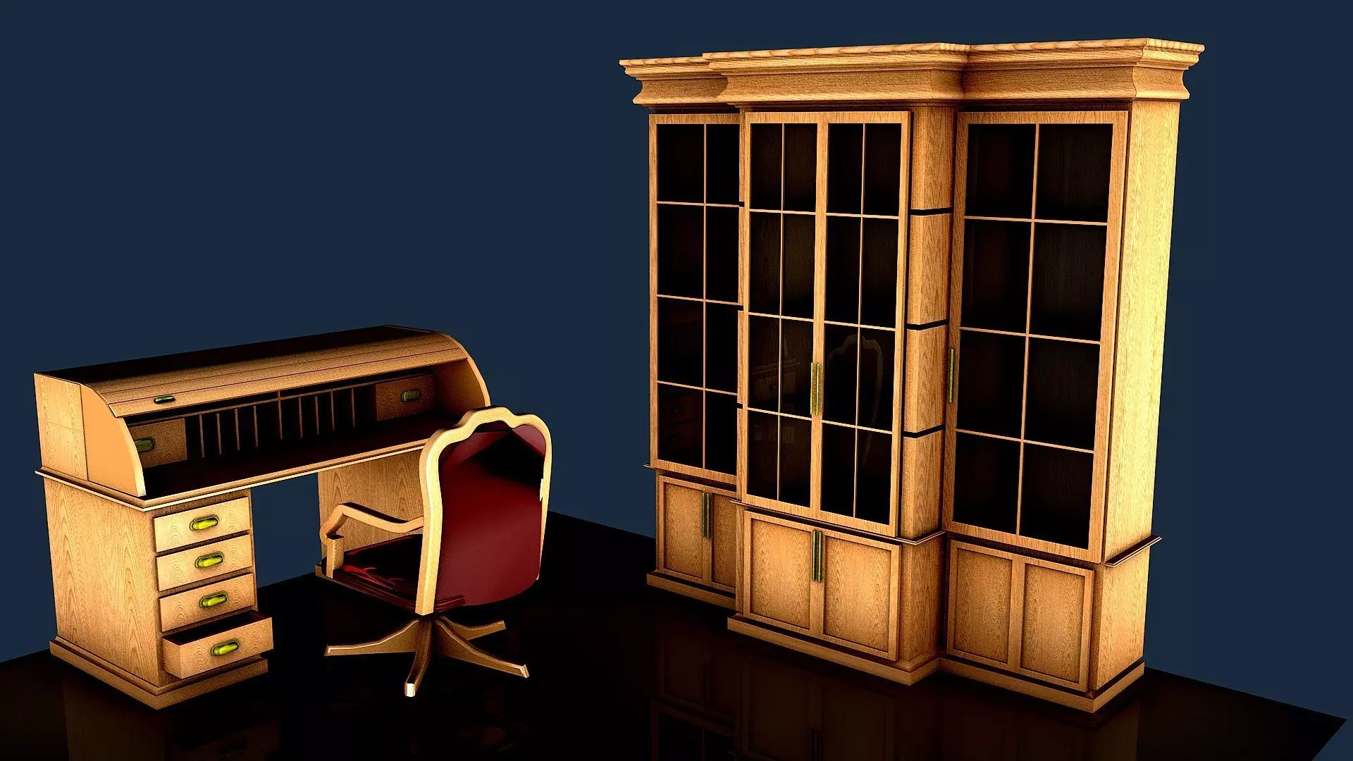 OFFICE SET 3D model_0
