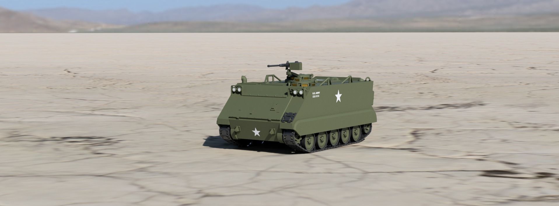 Armored vehicle M113 APC  - STL files- vietnam war era  3D print model_15
