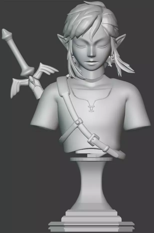 Link BOTW Printable Bust 3D print model_0